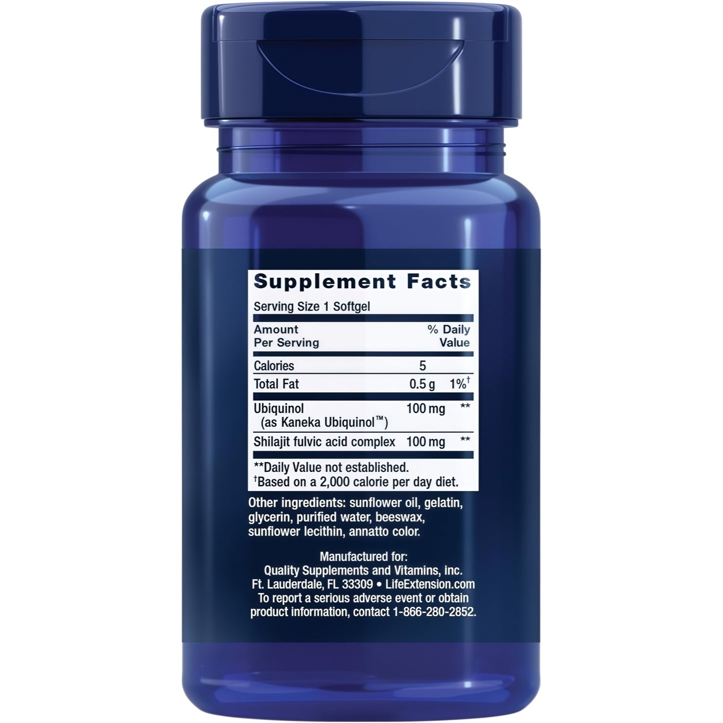 Life Extension Super Ubiquinol CoQ10 with Enhanced Mitochondrial Support, Potent Heart Health & Cellular Energy Production Support, Ultra-absorbable, Gluten-Free, Non-GMO, 100 mg, 60 softgels