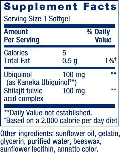 Life Extension Super Ubiquinol CoQ10 with Enhanced Mitochondrial Support, Potent Heart Health & Cellular Energy Production Support, Ultra-absorbable, Gluten-Free, Non-GMO, 100 mg, 60 softgels